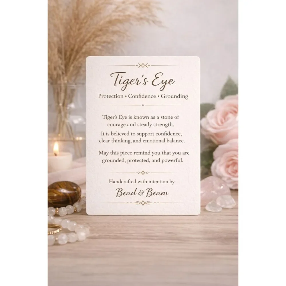 Tiger’s Eye Protection Earrings – Confidence & Grounding Crystal Jewelry